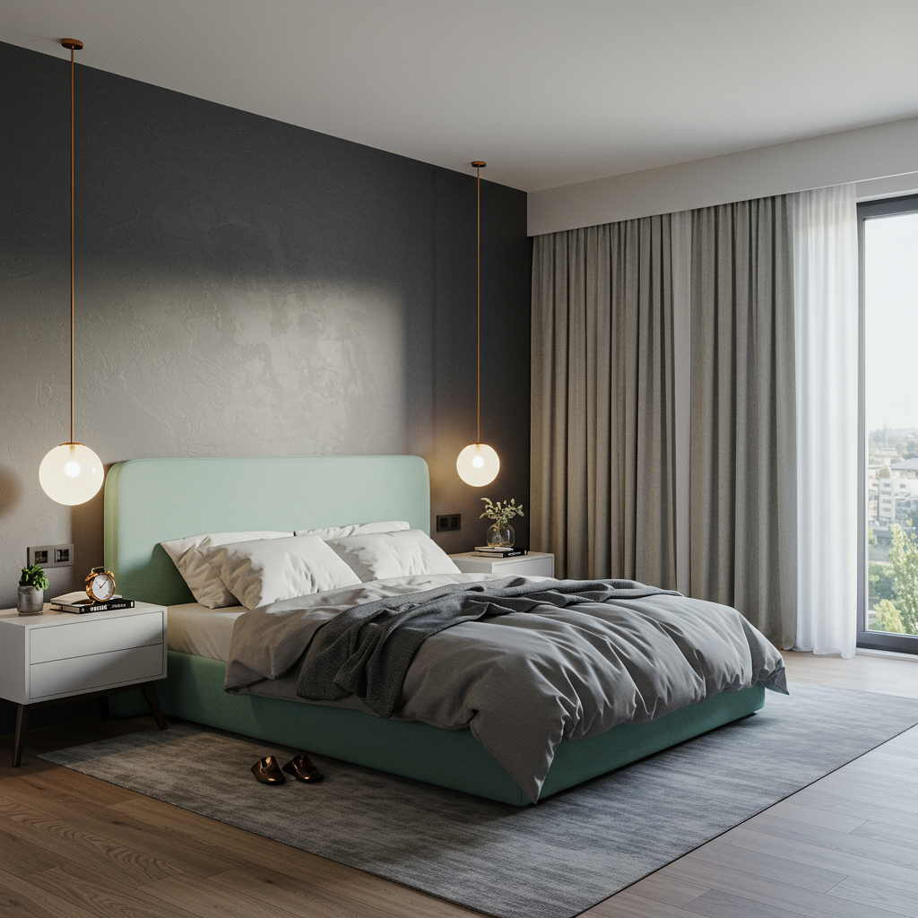 Modern Bedroom - Left
