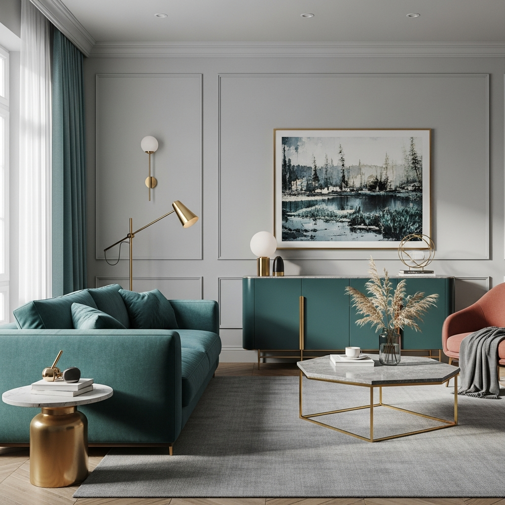 Modern Living Room - Back