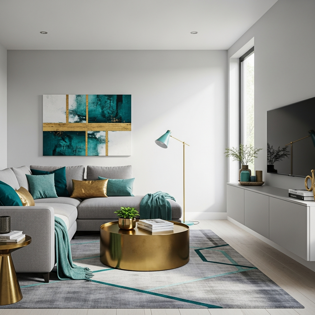 Modern Living Room - Left