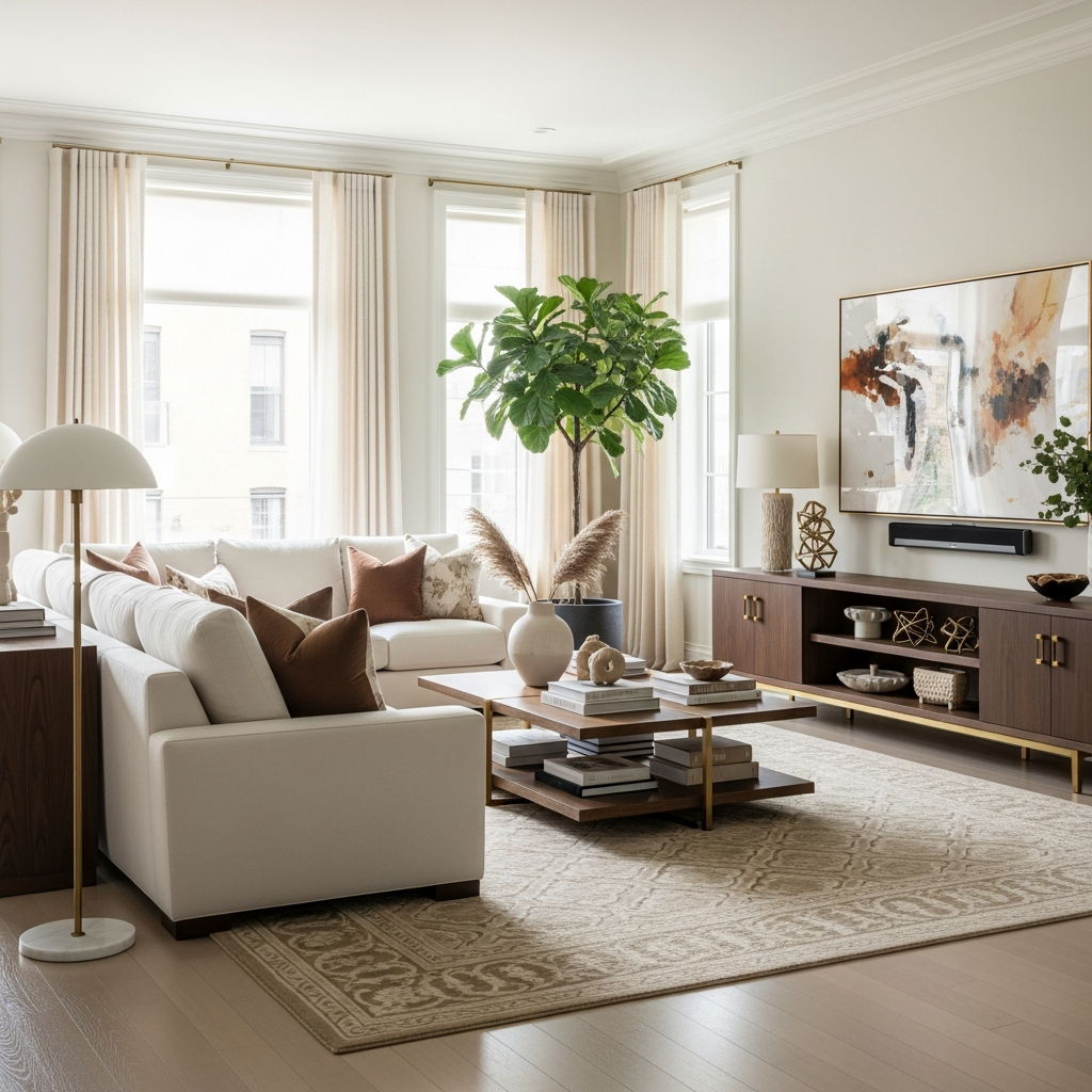 Luxury Living Room - Left