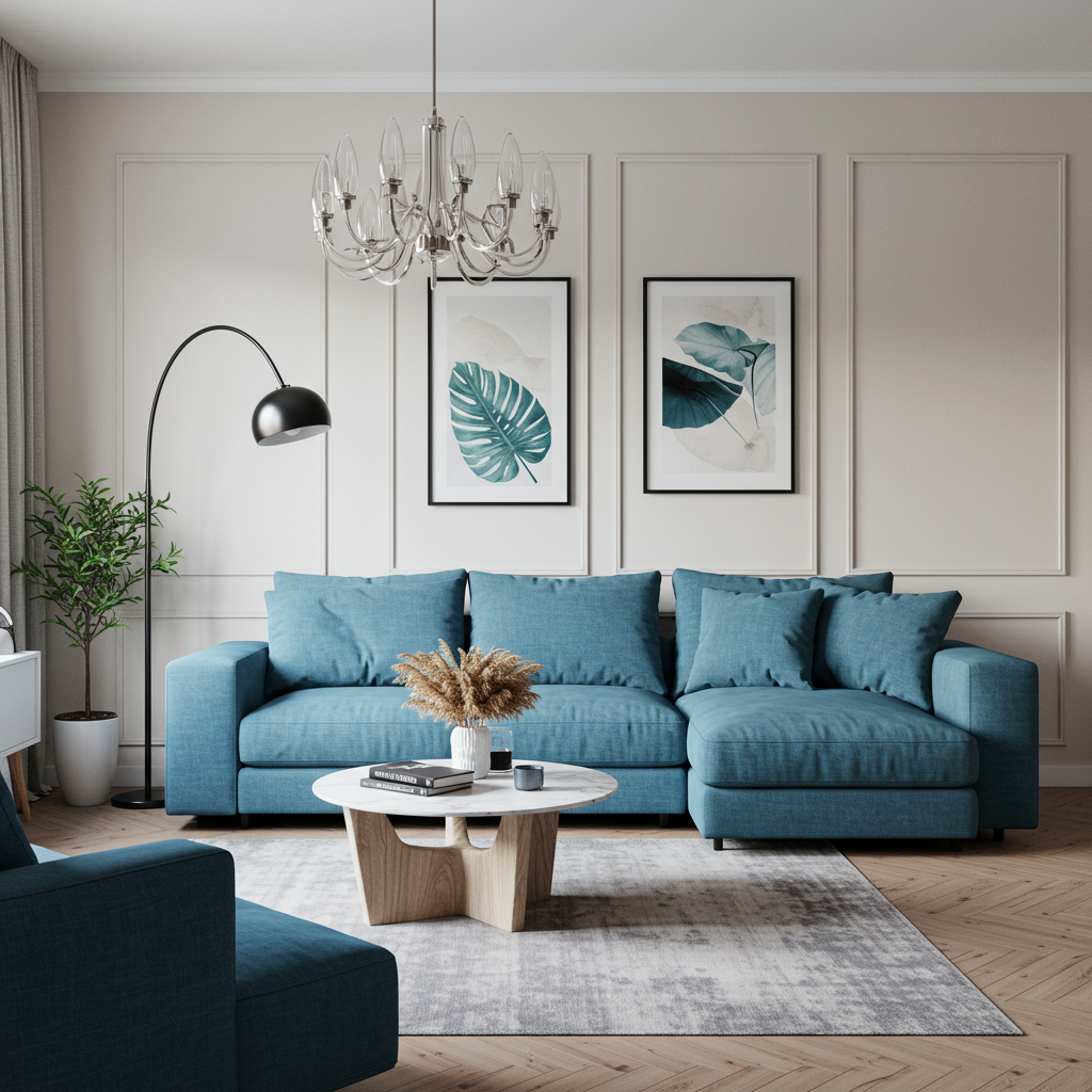 Modern Living Room - Left